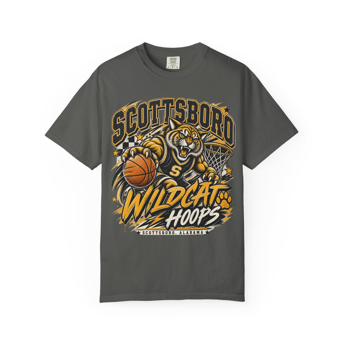 Scottsboro Wildcat Hoops Vintage Tee