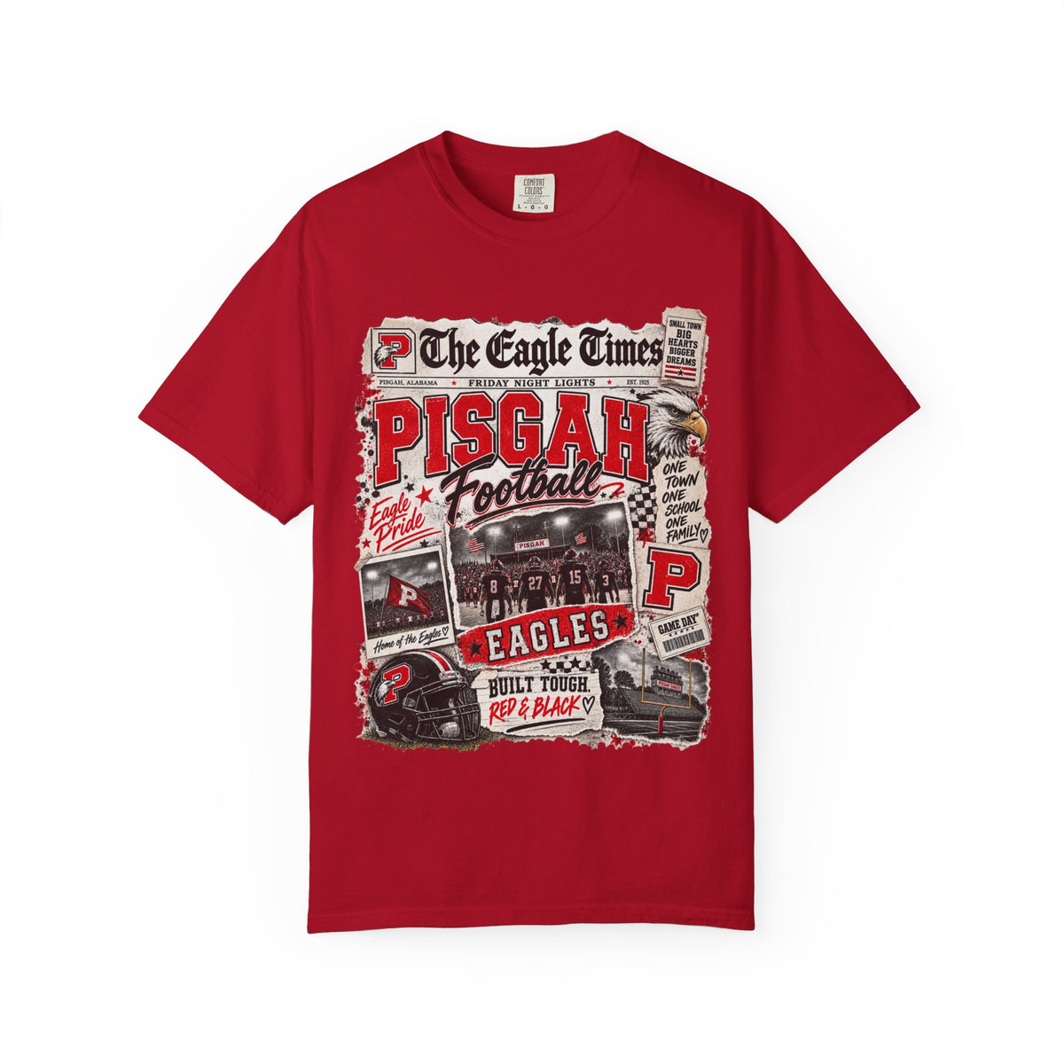 The Eagle Times Pisgah Football Graphic Tee