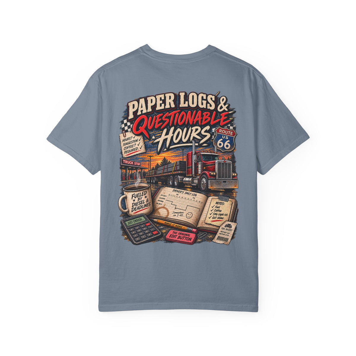 Paper Logs & Questionable Hours Vintage Trucking Tee