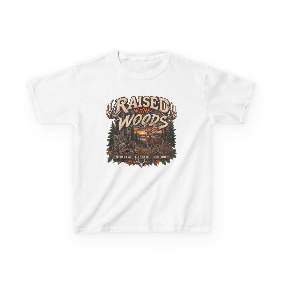 Raised in the Woods Youth Hunting Tee
