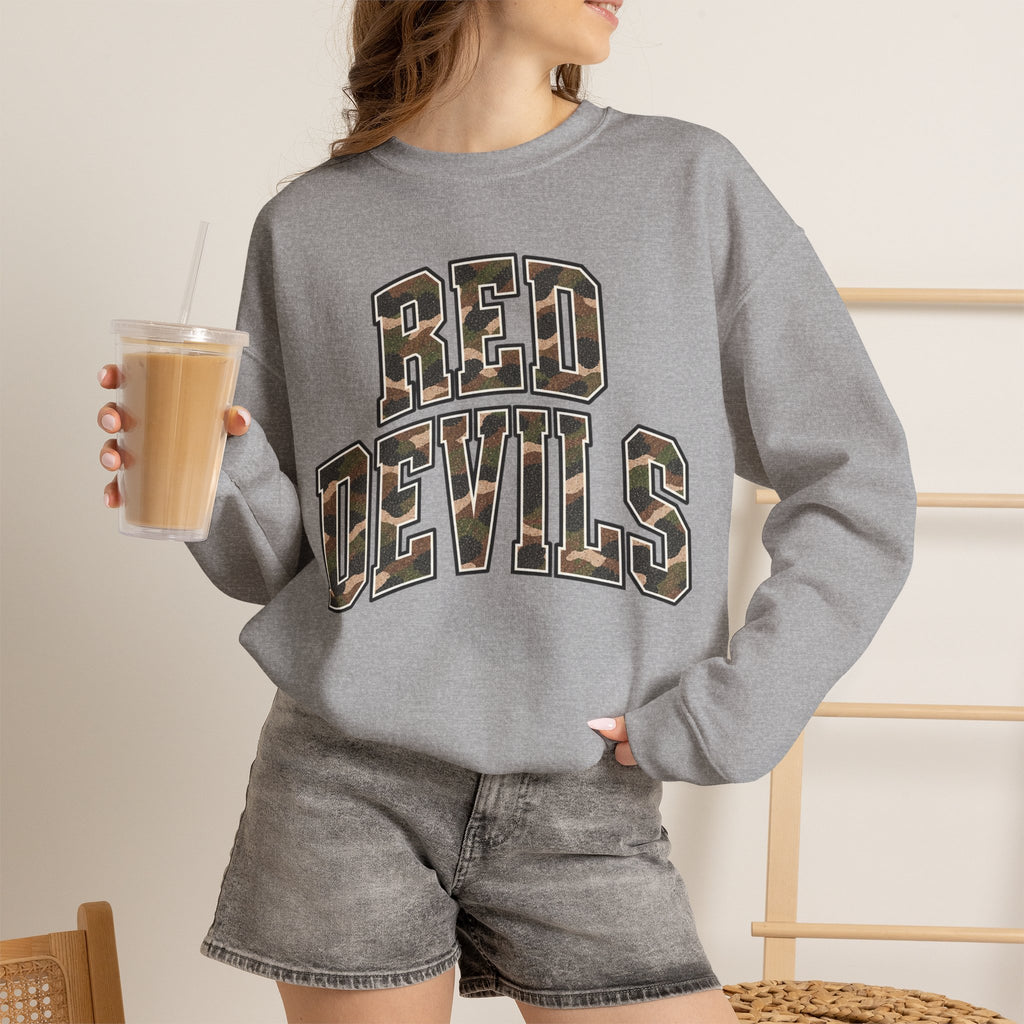 Red Devils Vintage Camo Crewneck Sweatshirt