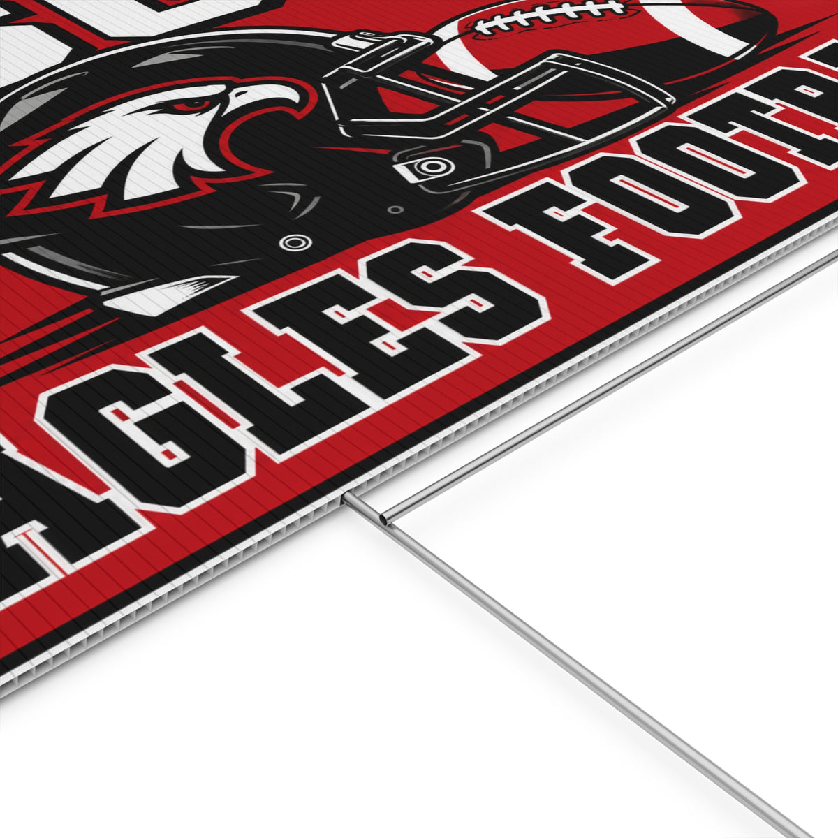This House Cheers for Pisgah Eagles Football Yard Sign
