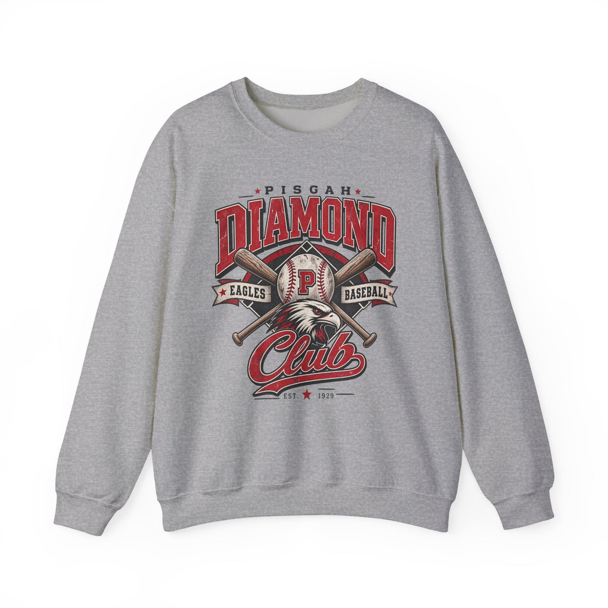 Pisgah Eagles Diamond Club Baseball Crewneck
