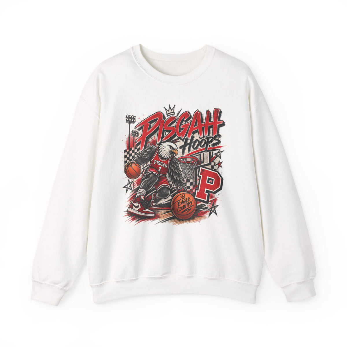 Pisgah Hoops Retro Basketball Crewneck