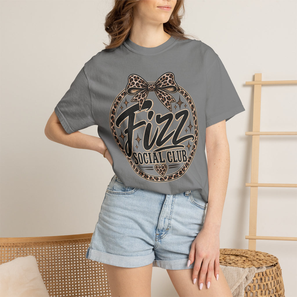 Fizz Social Club Vintage Leopard Graphic Tee