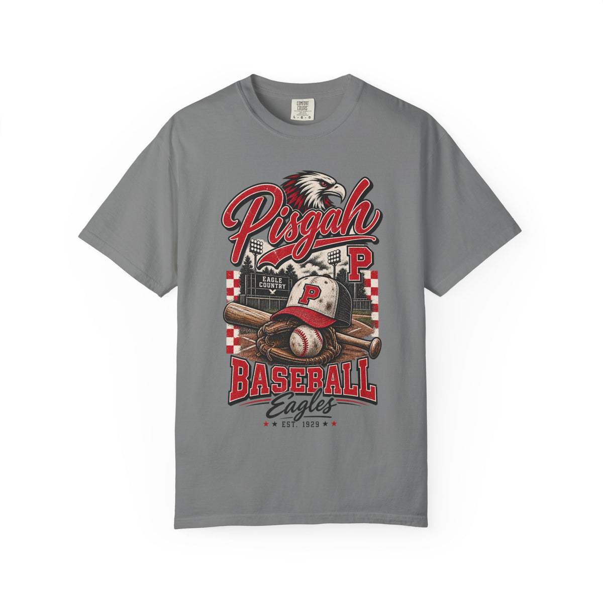 Pisgah Eagles Vintage Ballpark Baseball Tee