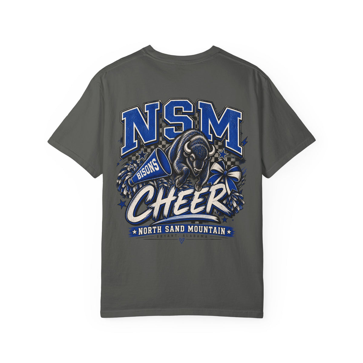 NSM Bison Cheer Front & Back Tee