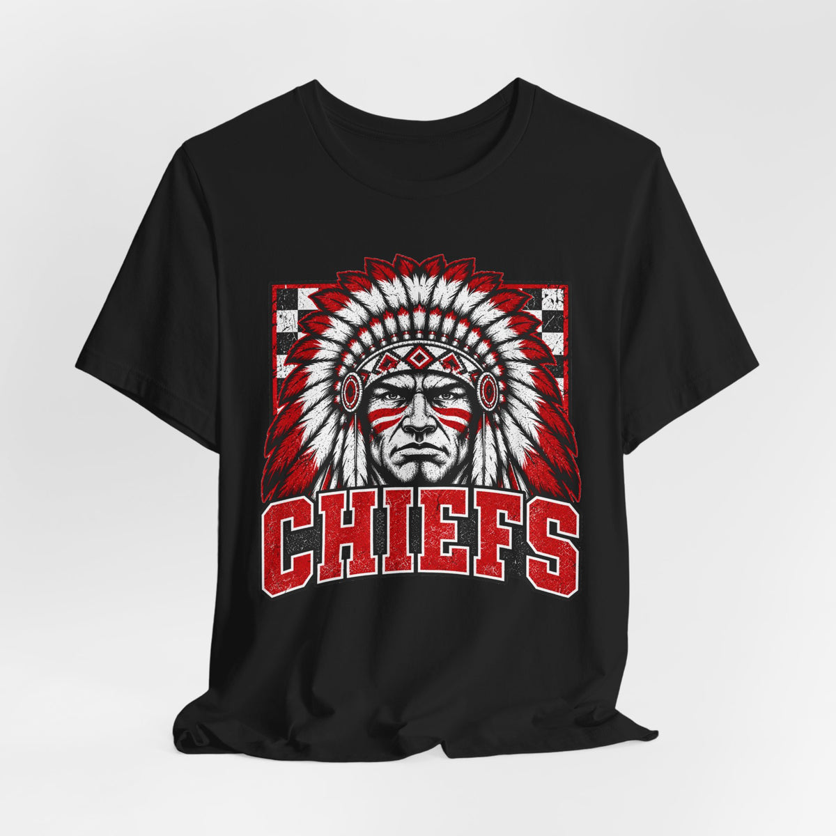 Vintage Chiefs Red & Black Graphic Tee