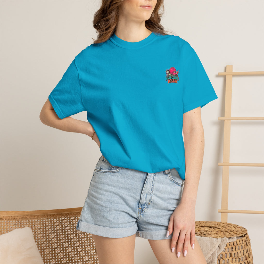 Spending That Blue Collar Dollar Pink Hard Hat Tee