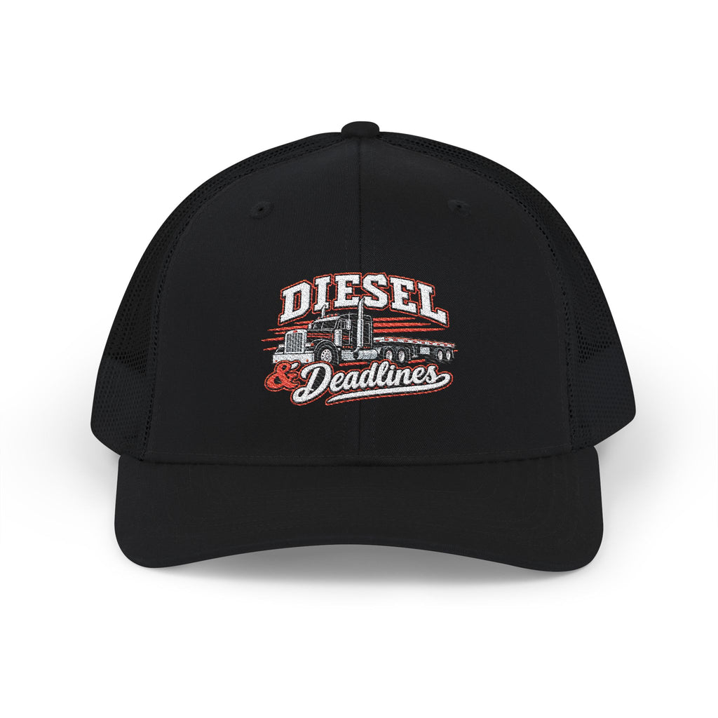 Diesel & Deadlines Flatbed Richardson 112 Trucker Hat