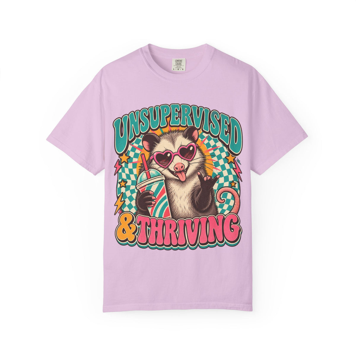 Unsupervised & Thriving Retro Opossum Graphic Tee