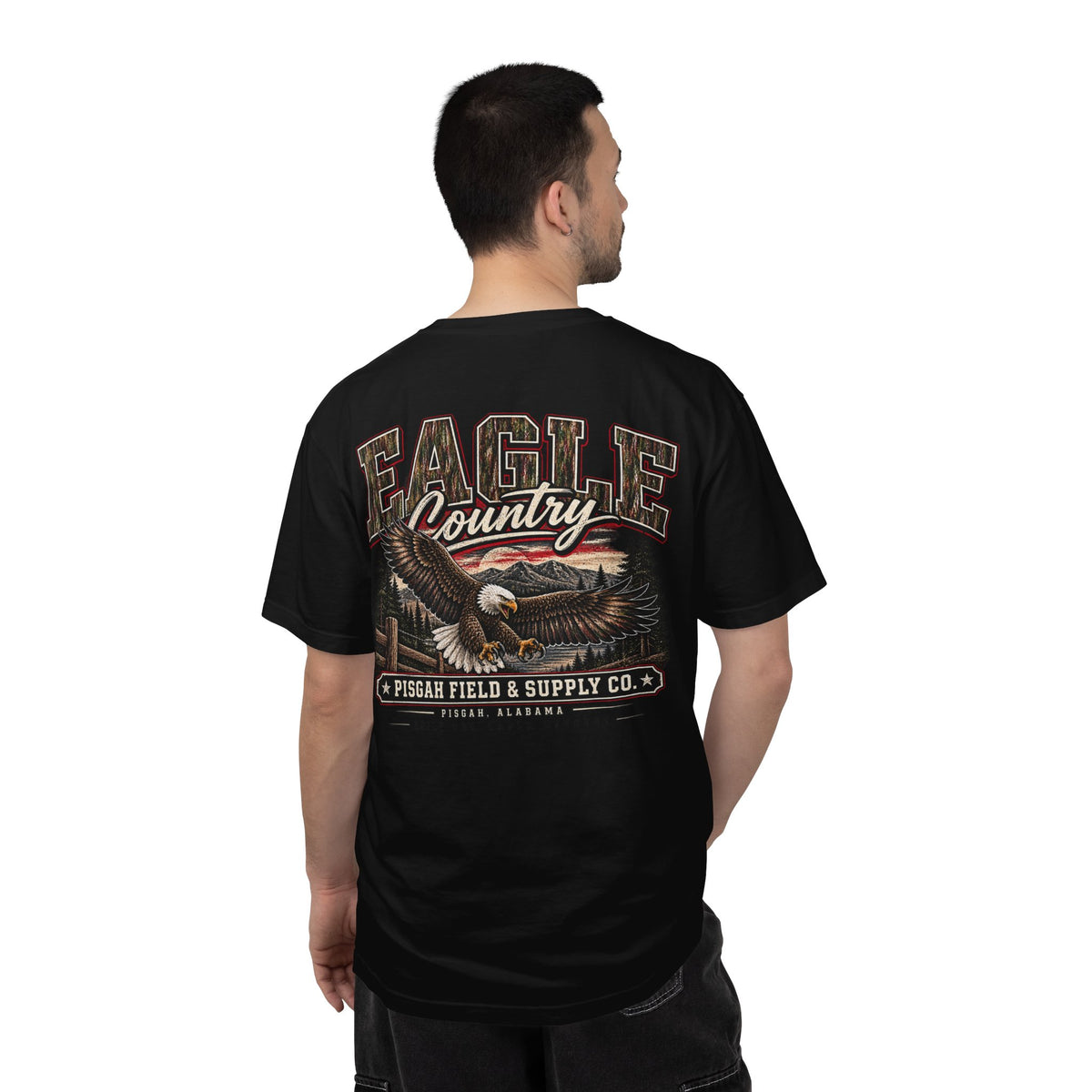 Pisgah Eagles Field & Supply Camo Tee