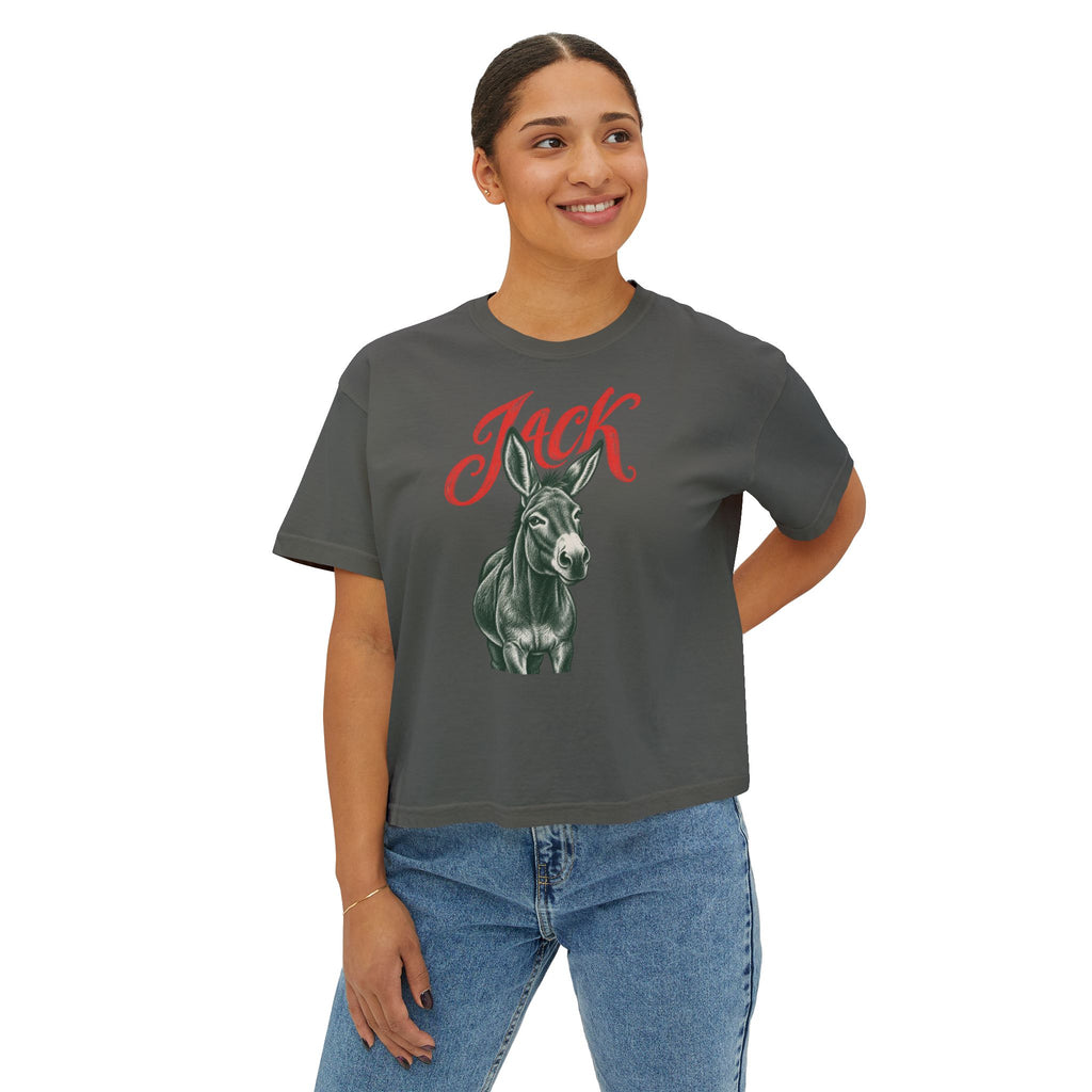 Jack Donkey Boxy Crop Tee
