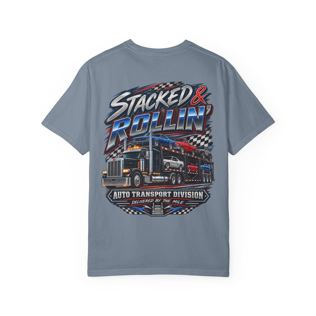 Stacked & Rollin’ Auto Transport Tee
