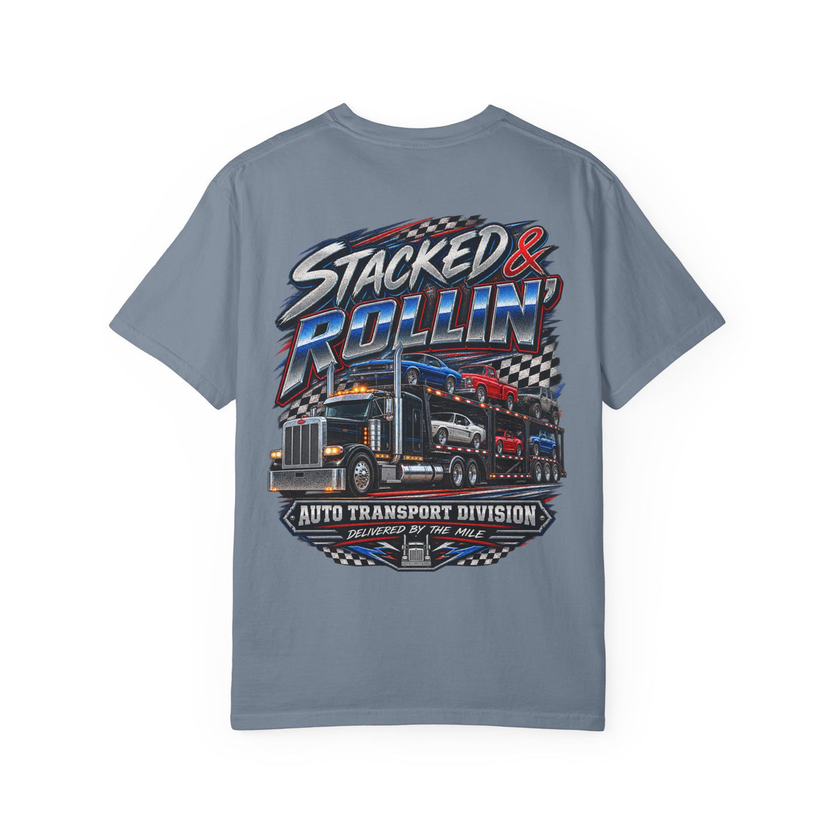 Stacked & Rollin’ Auto Transport Tee
