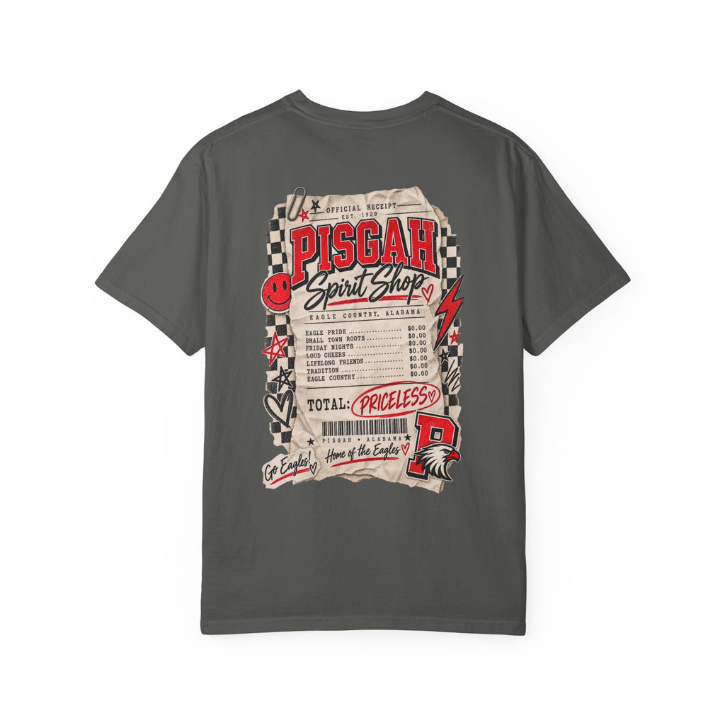 Pisgah Eagles Spirit Shop Receipt Comfort Colors Tee
