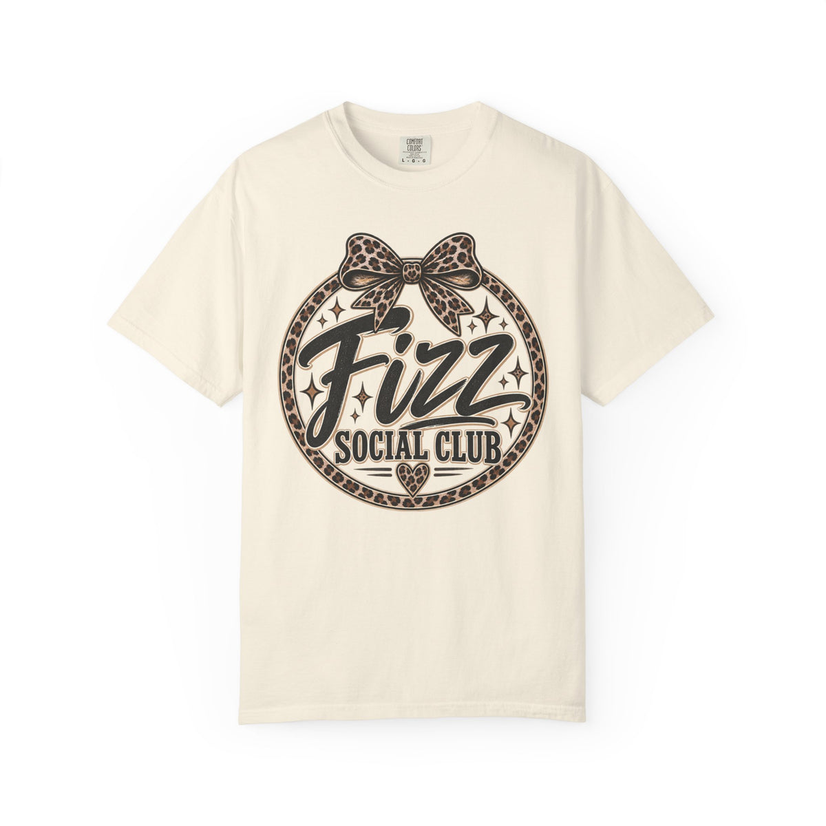Fizz Social Club Vintage Leopard Graphic Tee