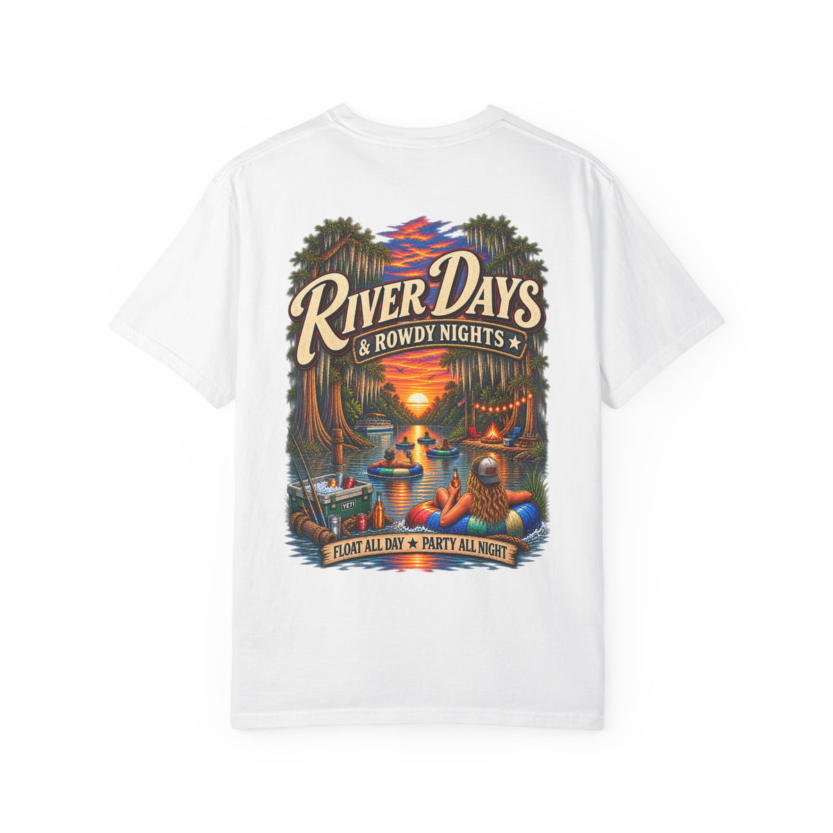 River Days & Rowdy Nights Comfort Colors Tee