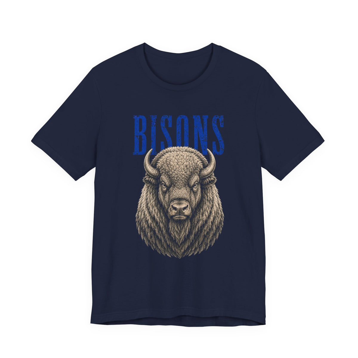 Vintage Bisons Mascot Bella+Canvas Graphic Tee