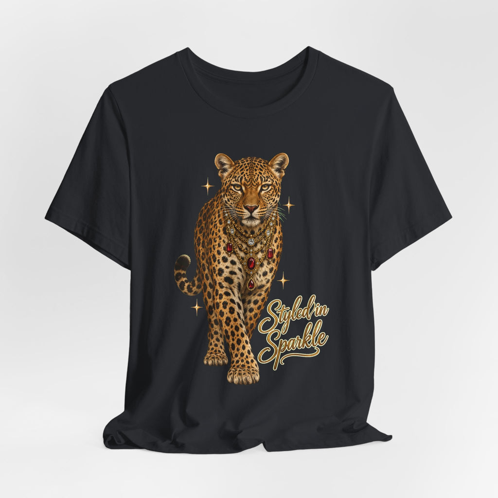 Styled in Sparkle Leopard Graphic Tee