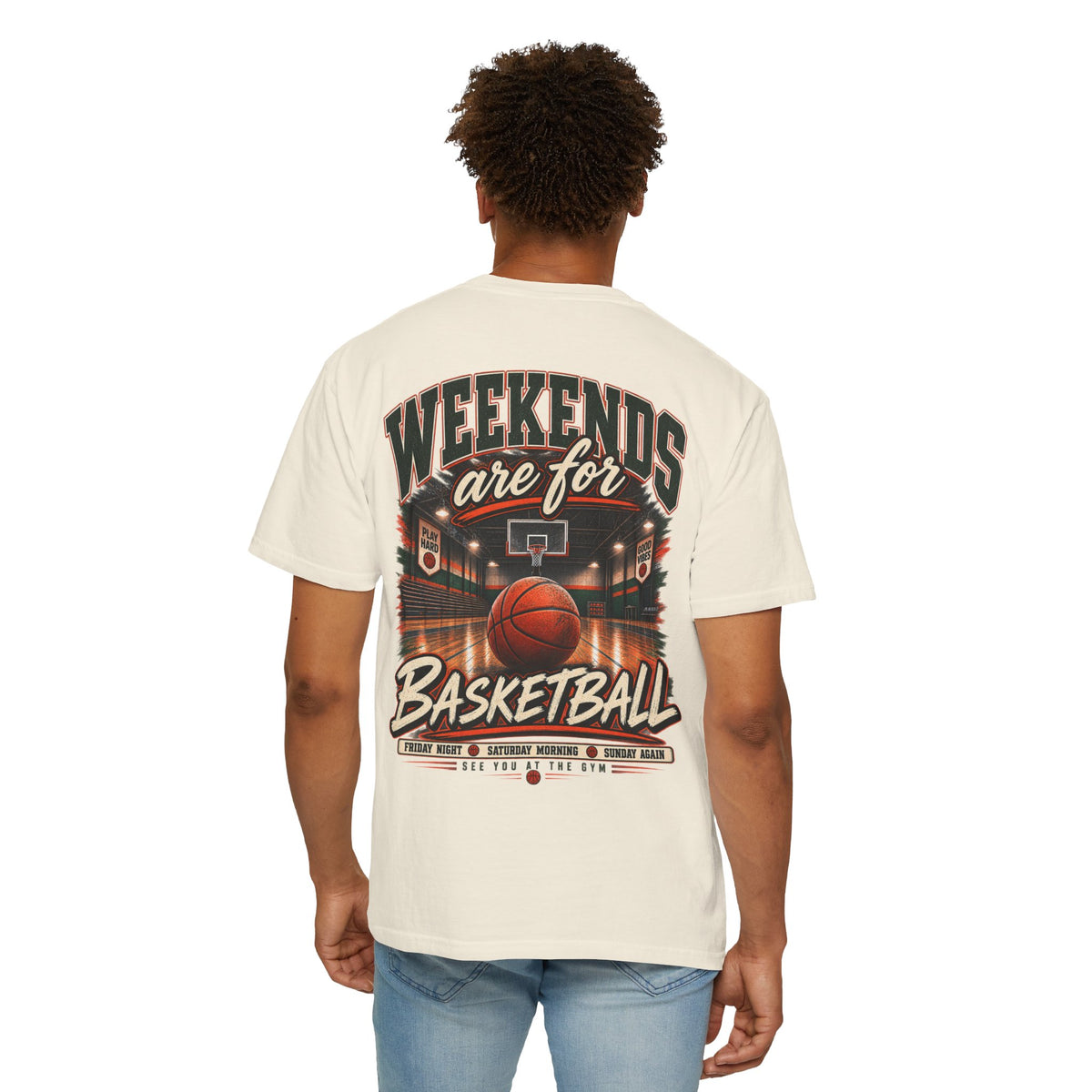 Weekends Are for Basketball Comfort Colors Tee