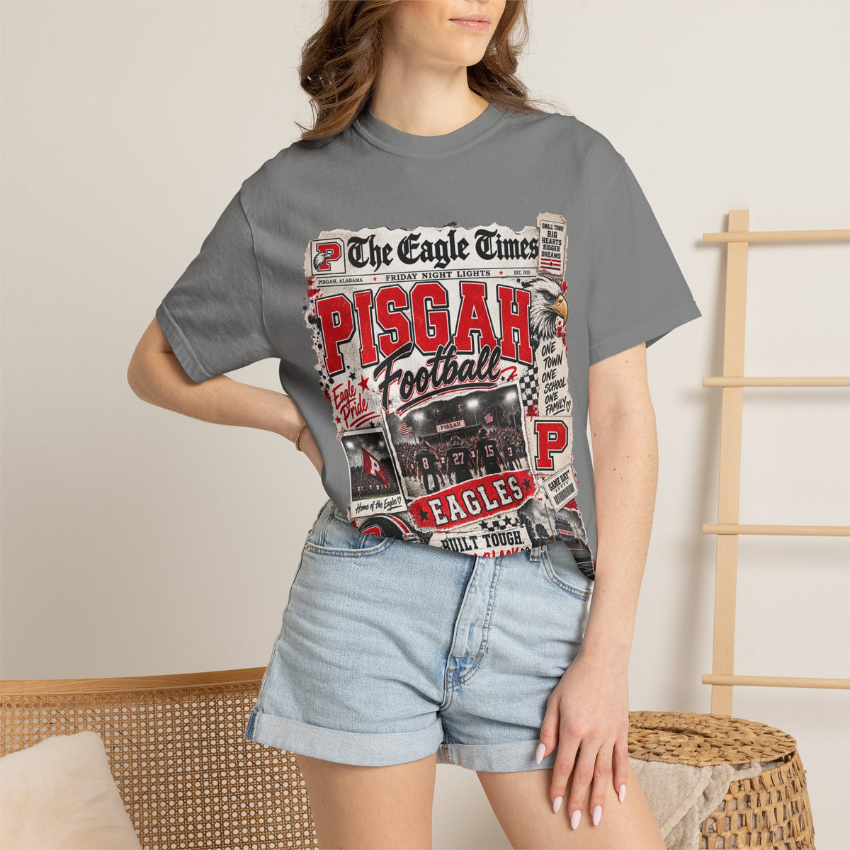The Eagle Times Pisgah Football Graphic Tee