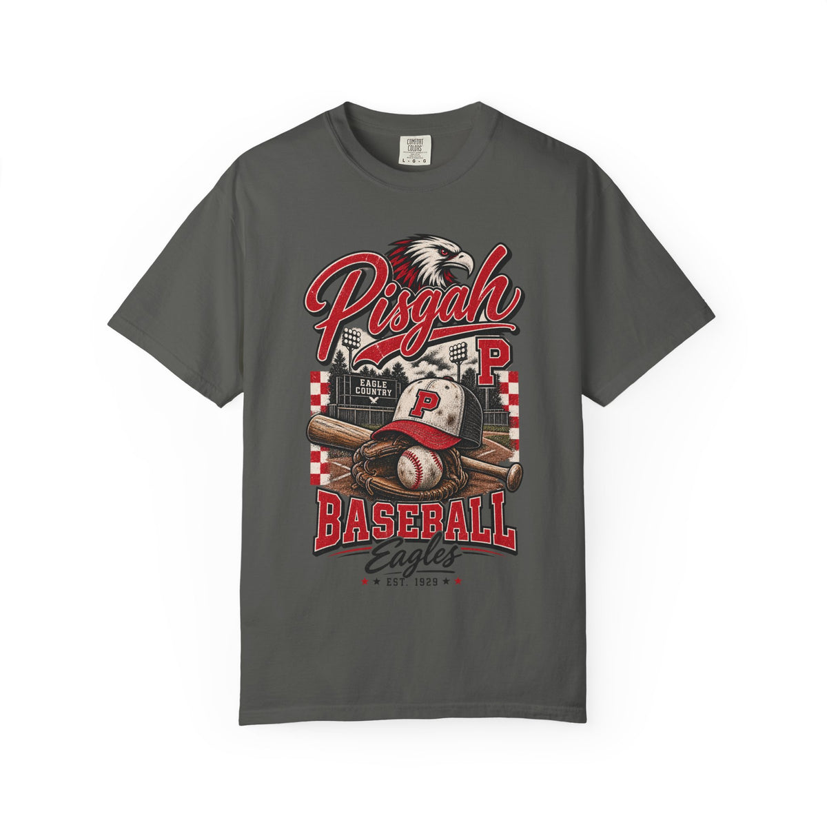 Pisgah Eagles Vintage Ballpark Baseball Tee