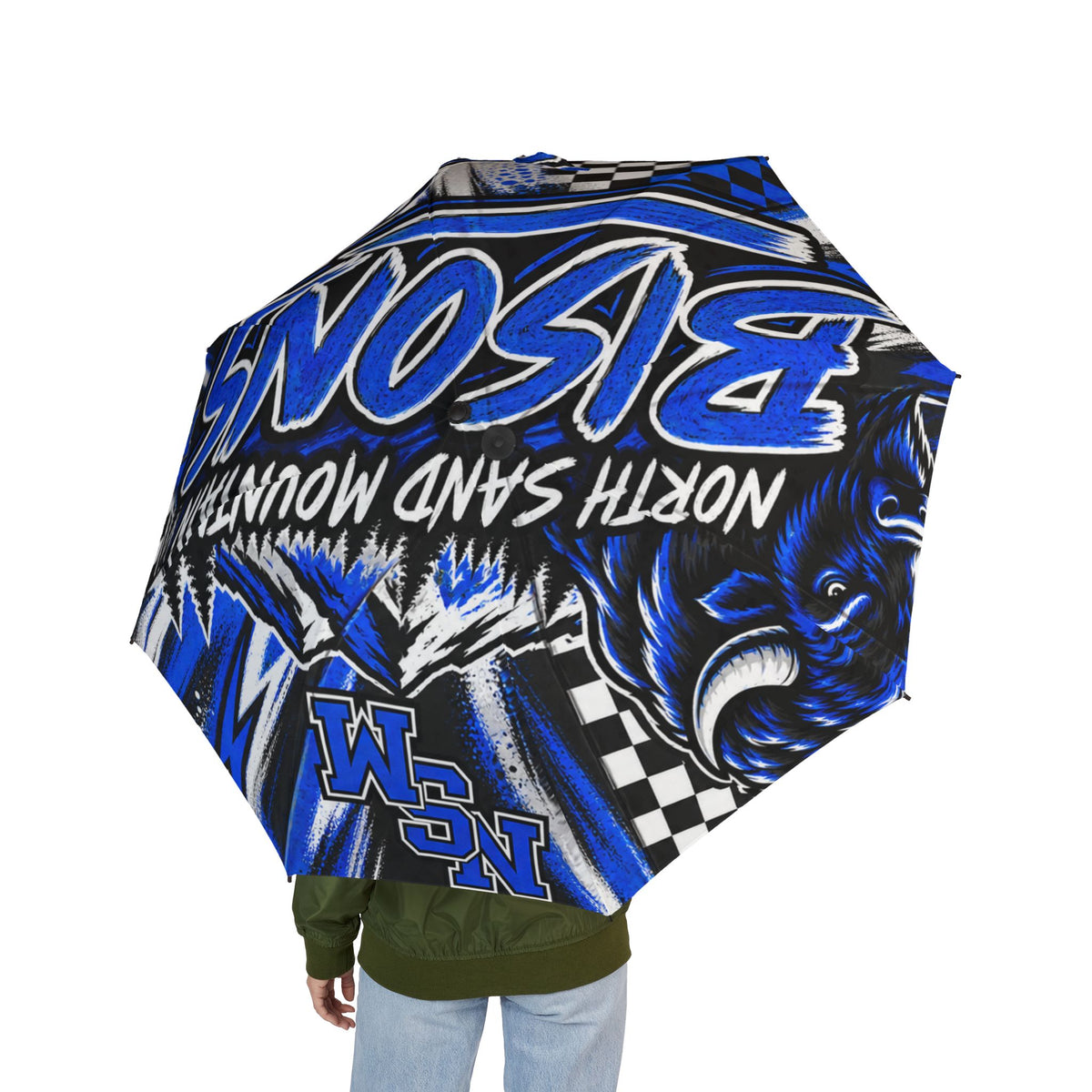 North Sand Mountain Bisons Mountain Pride Umbrella