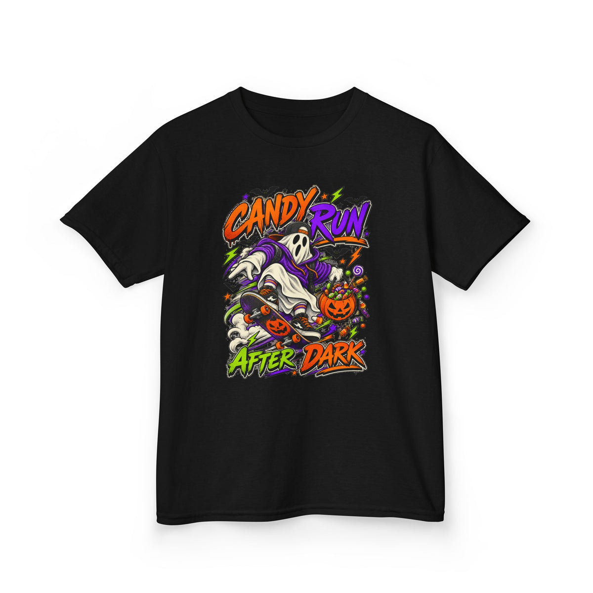 Candy Run After Dark Youth Halloween Tee