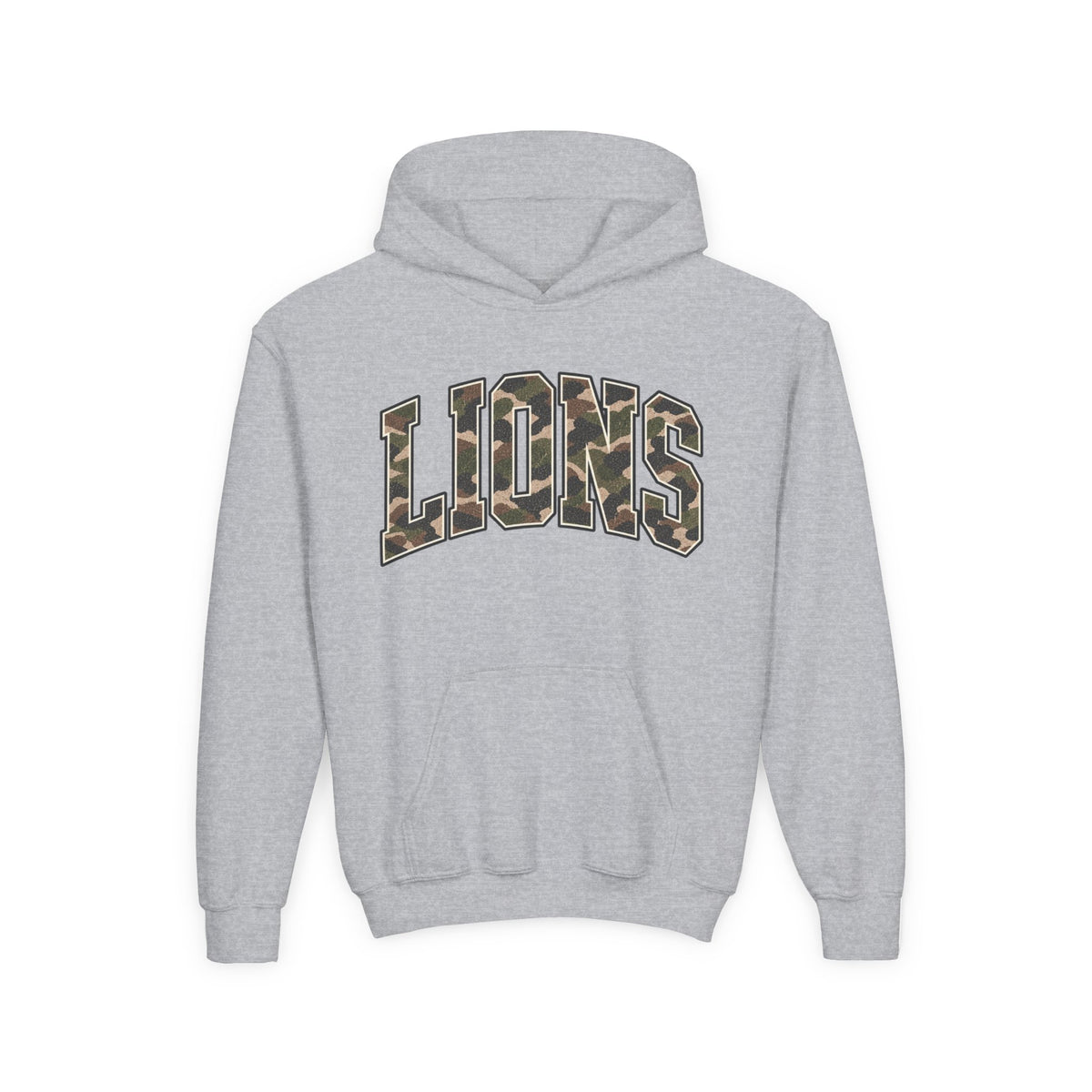 Youth Lions Vintage Camo Hoodie