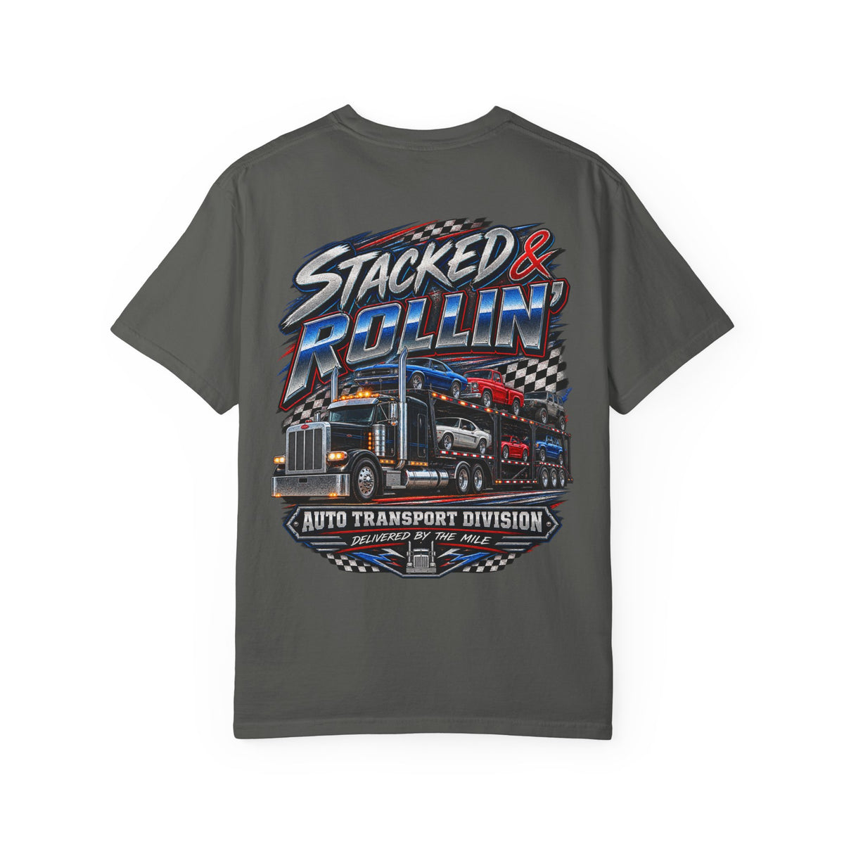 Stacked & Rollin’ Auto Transport Tee