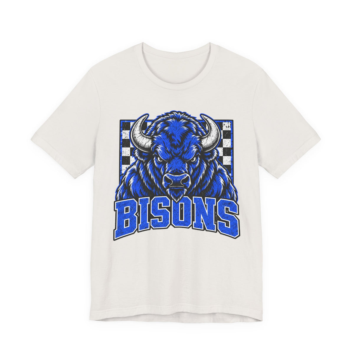 Vintage Bisons Checkerboard Graphic Tee