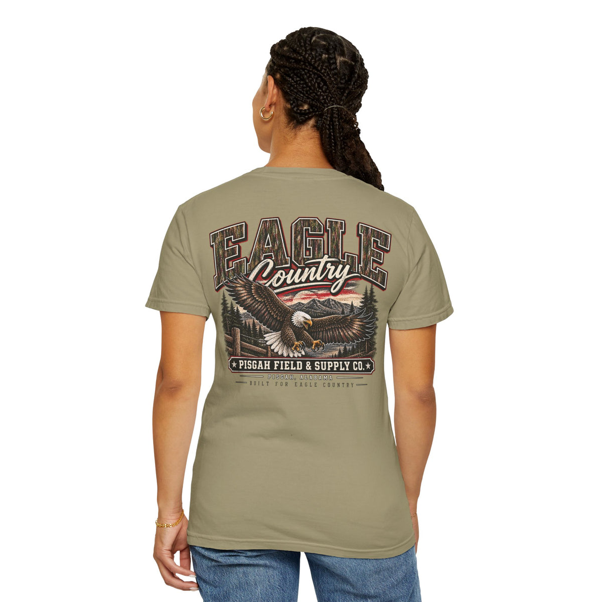 Pisgah Eagles Field & Supply Camo Tee