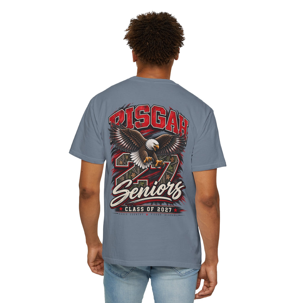 Pisgah Eagles Senior 2027 Camo Graphic Tee