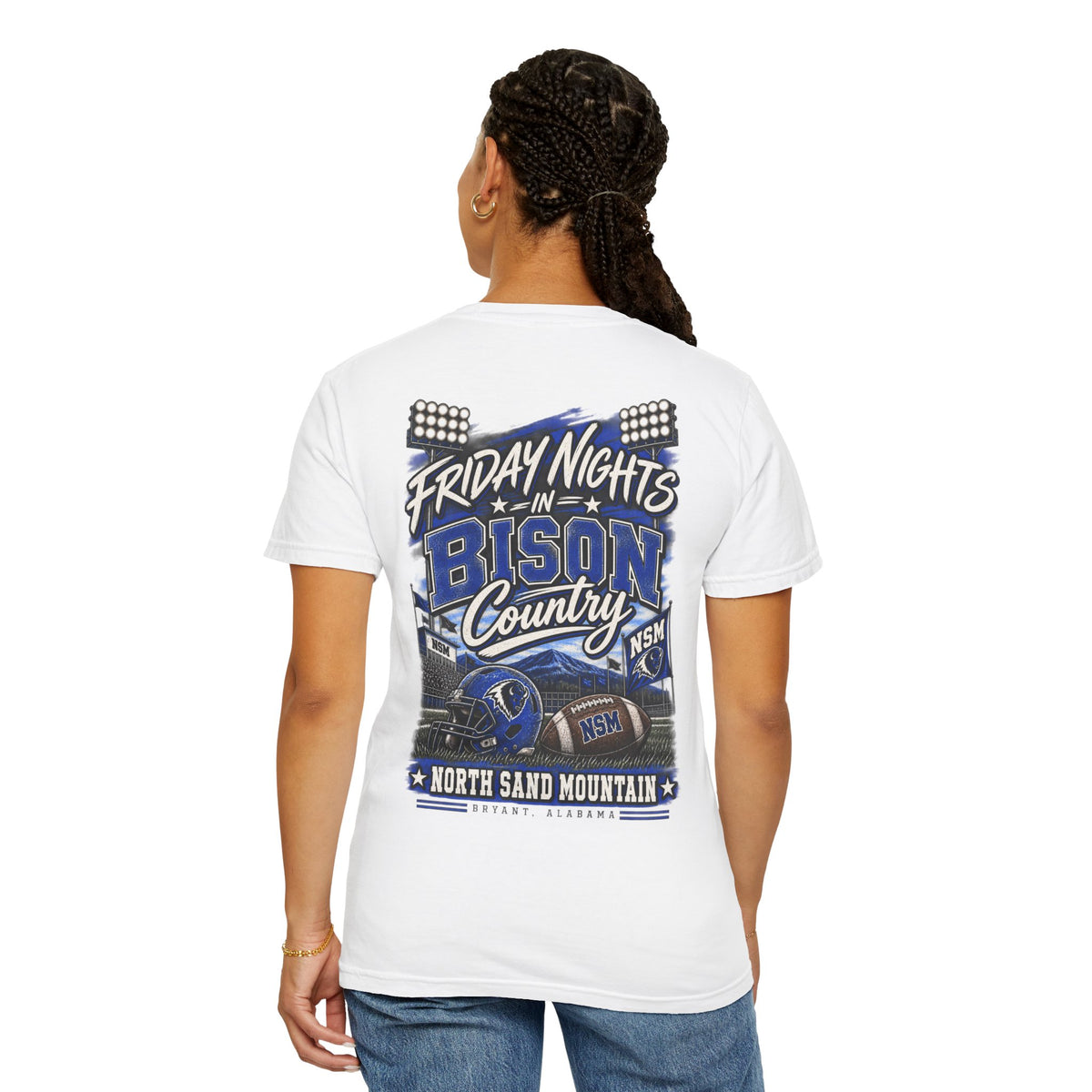 Friday Nights in Bison Country Comfort Colors Tee