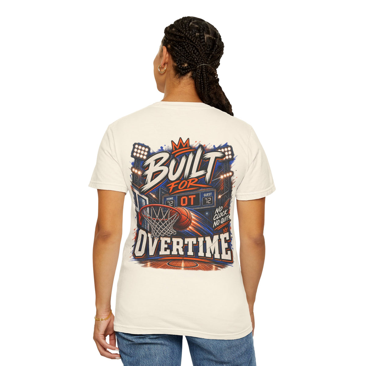 Built for Overtime Basketball Comfort Colors Tee