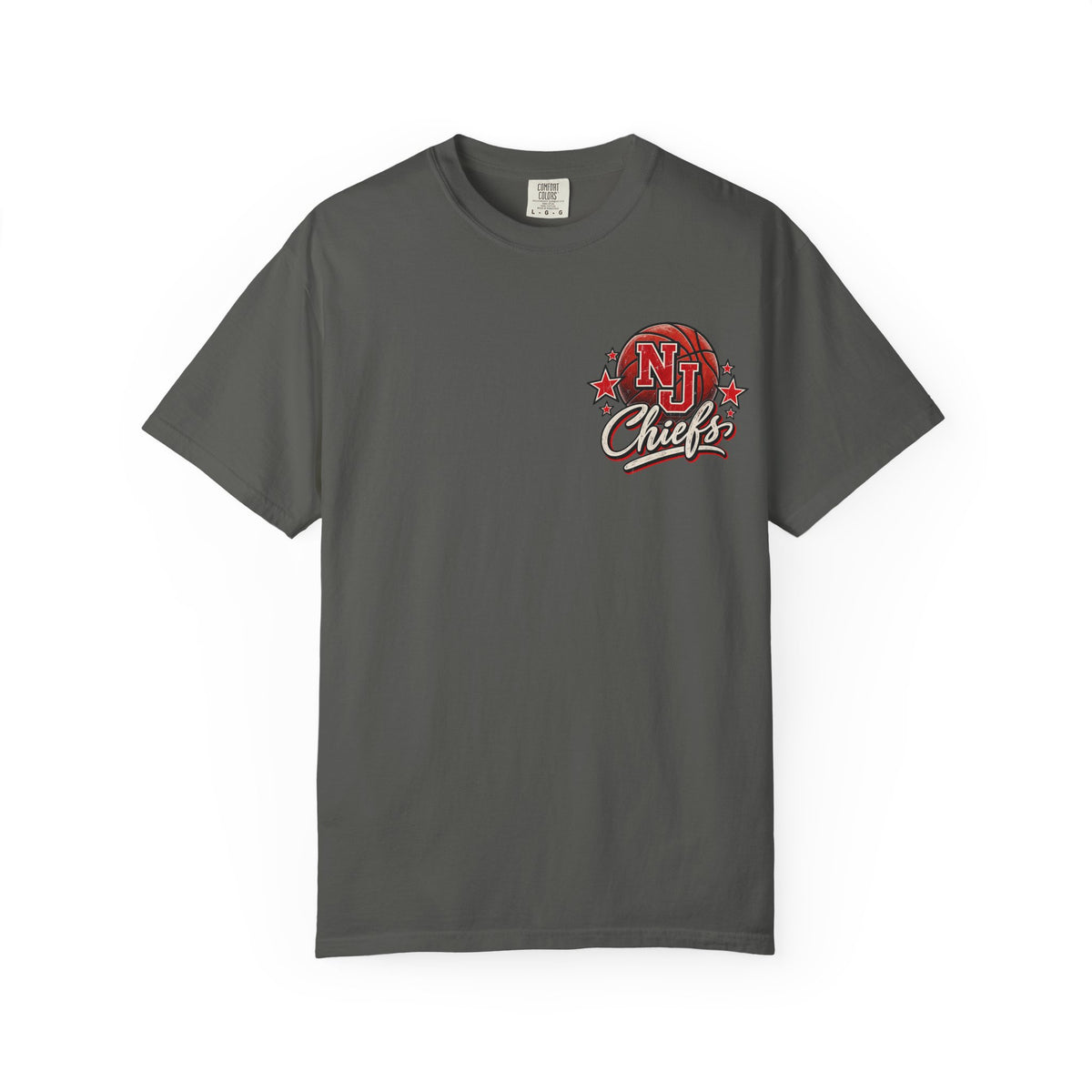 North Jackson Chiefs Retro Hoops Comfort Colors Tee