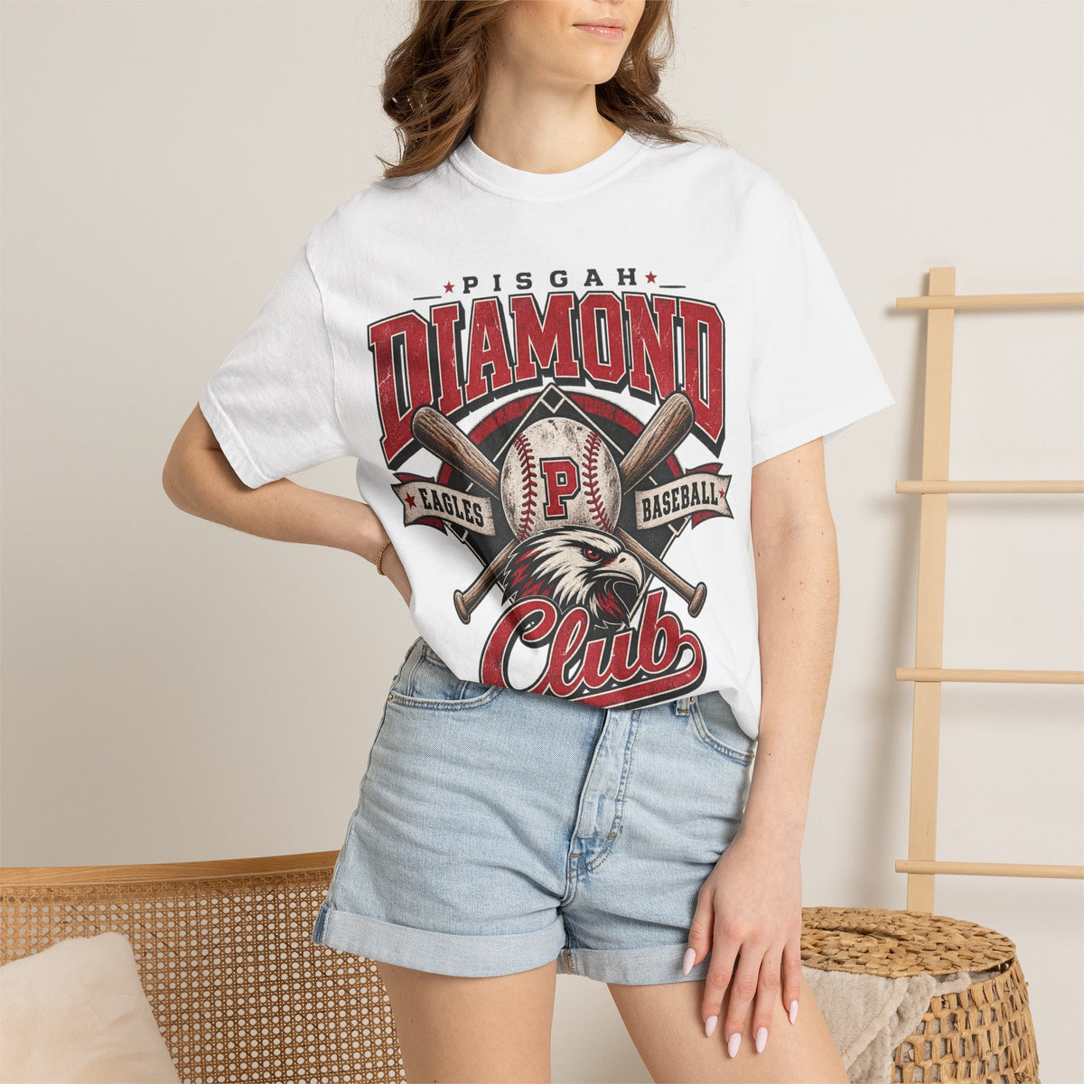 Pisgah Eagles Diamond Club Baseball Tee