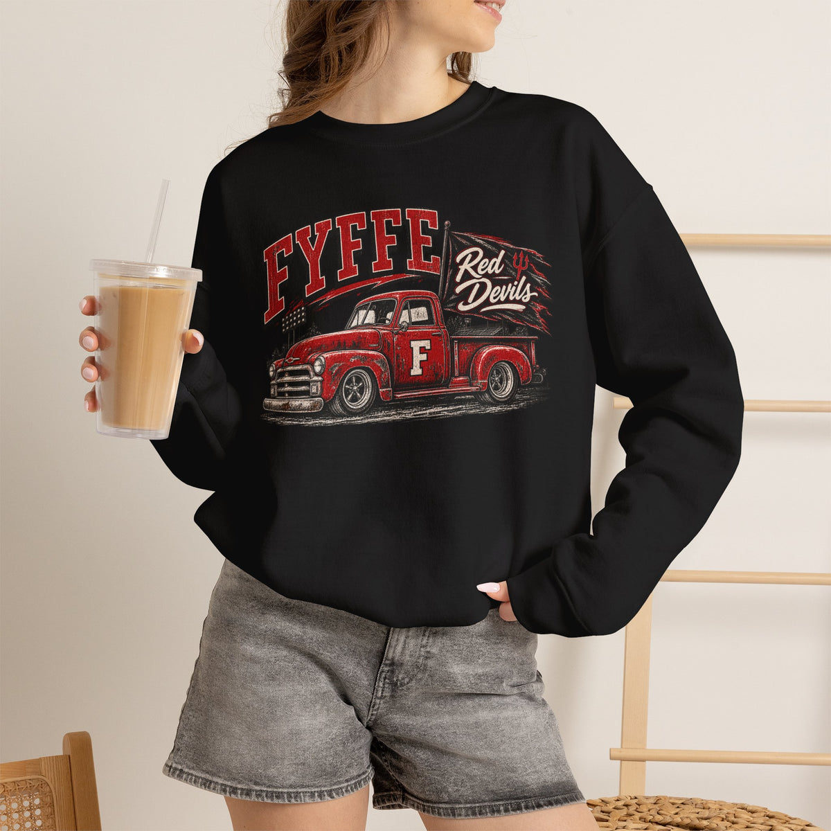 Fyffe Red Devils Vintage Truck Crewneck