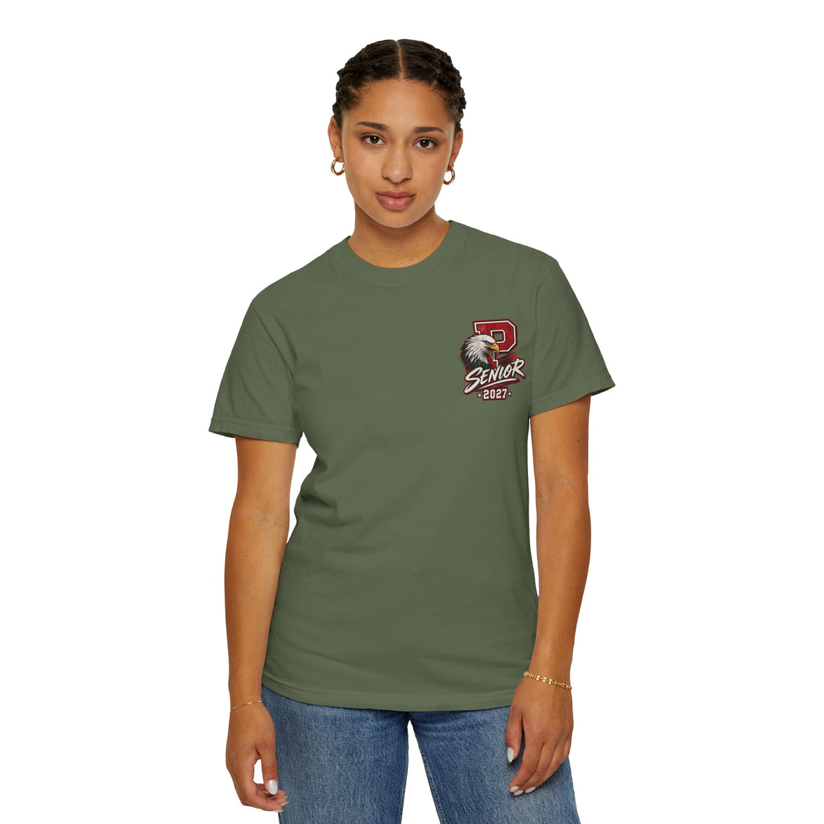 Pisgah Eagles Senior 2027 Camo Graphic Tee