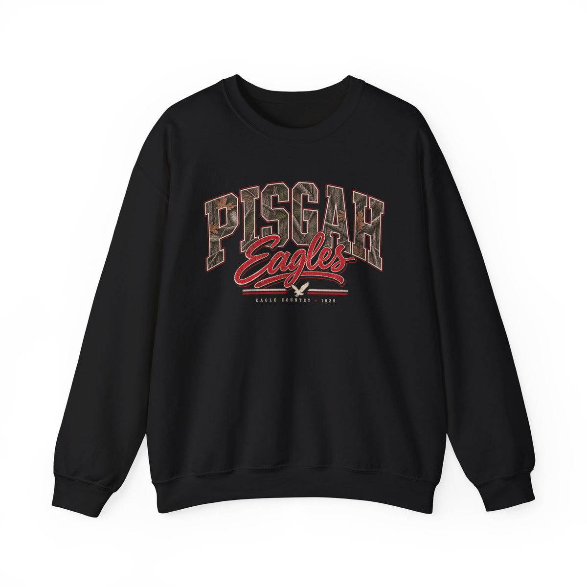 Pisgah Eagles Camo Country Crewneck