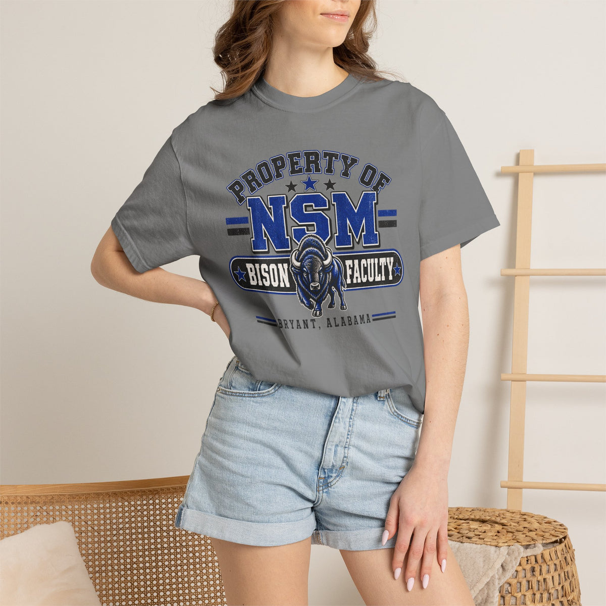 Property of NSM Bison Faculty Tee