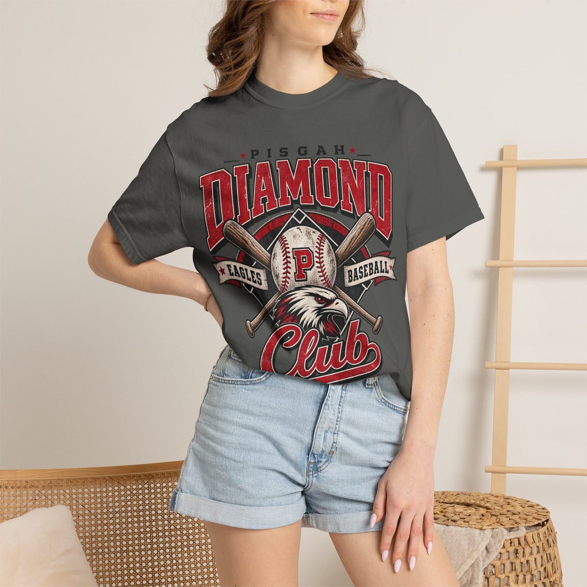Pisgah Eagles Diamond Club Baseball Tee