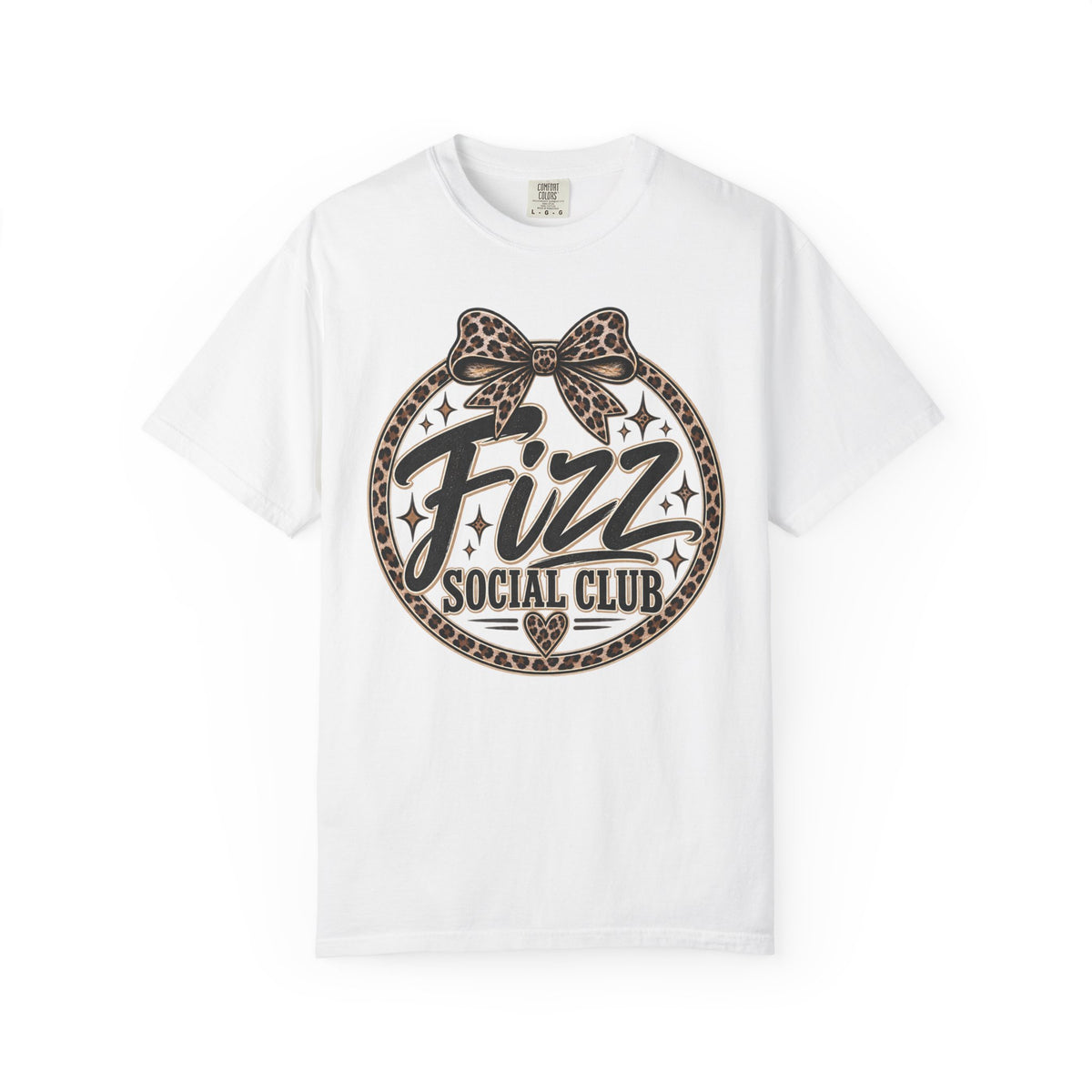 Fizz Social Club Vintage Leopard Graphic Tee