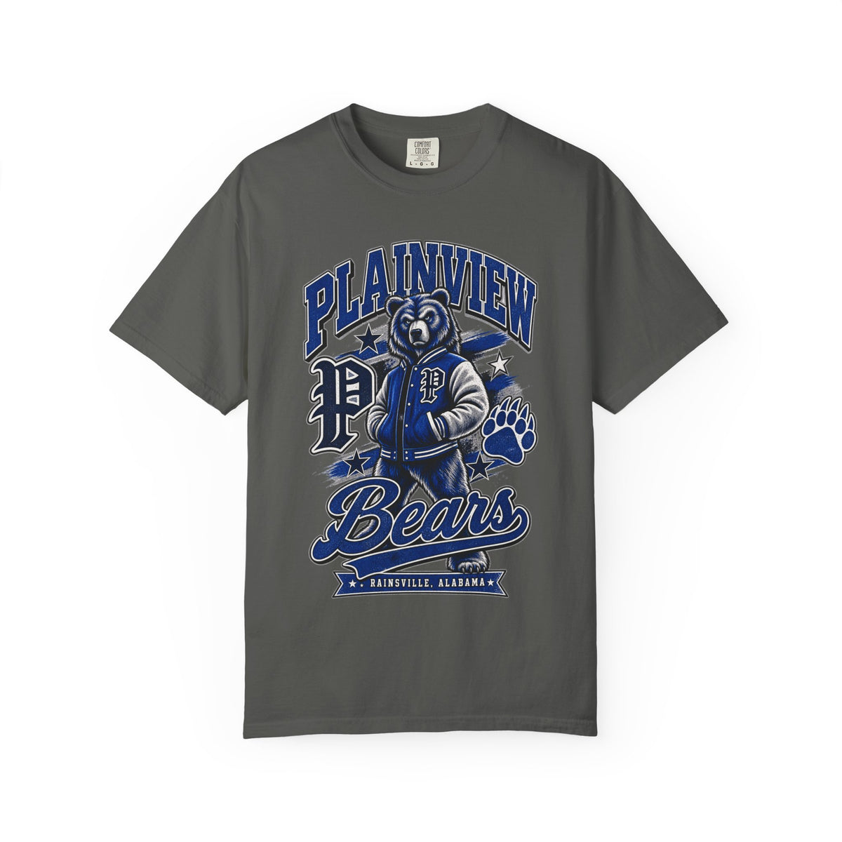 Plainview Varsity Bear Comfort Colors Tee