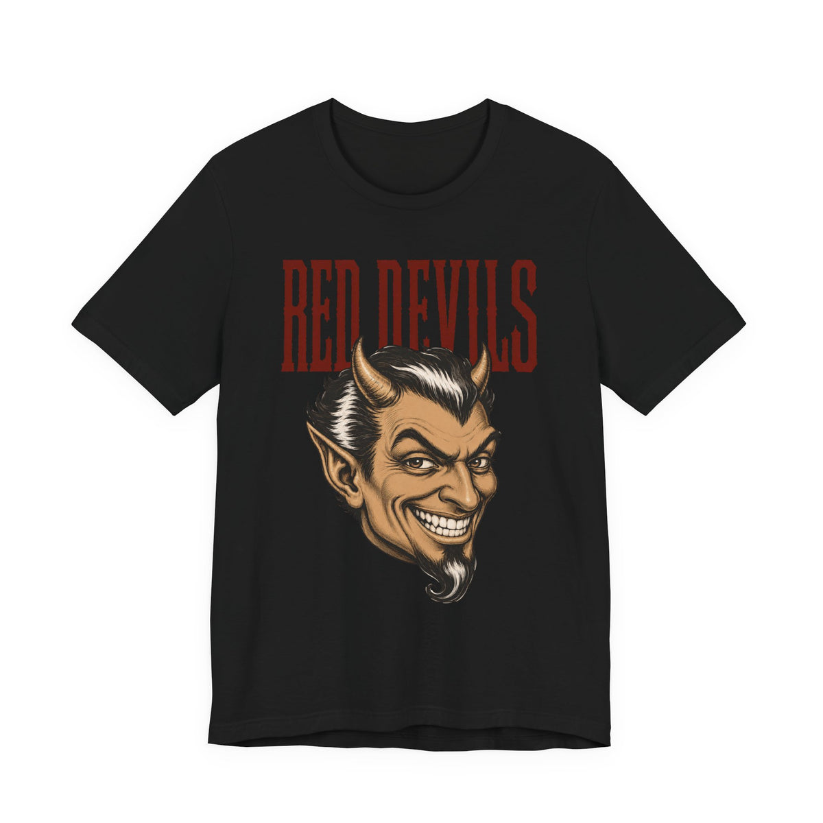 Fyffe Vintage Red Devils Mascot Bella+Canvas Tee