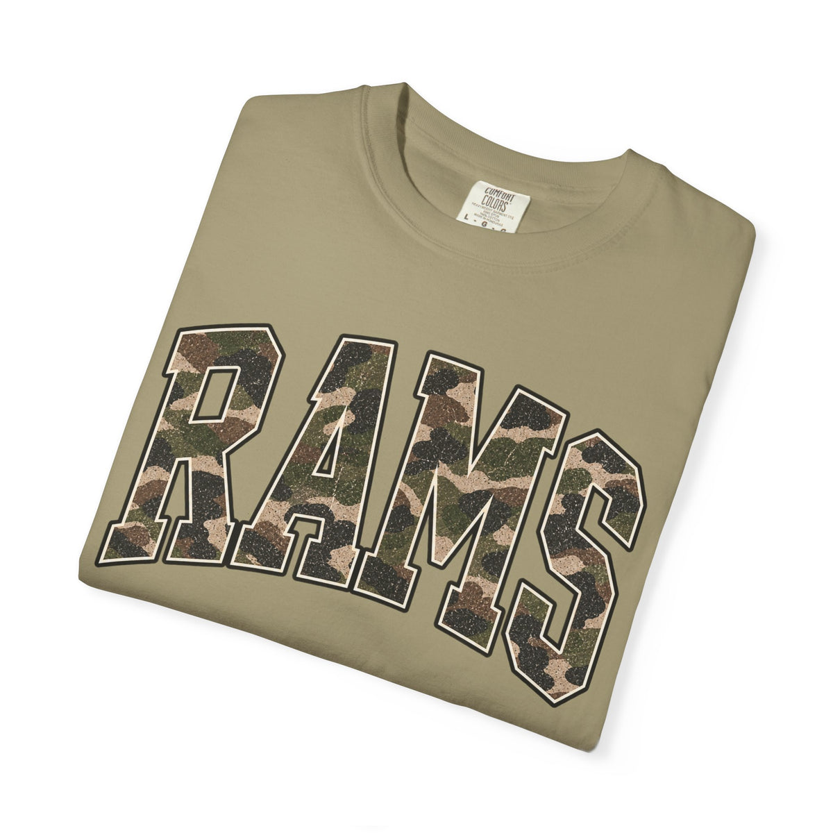 Rams Vintage Camo Comfort Colors Tee