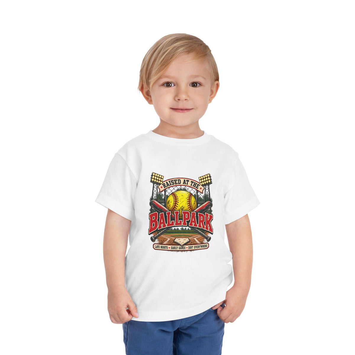 Little Ballpark Kid Toddler Softball Tee