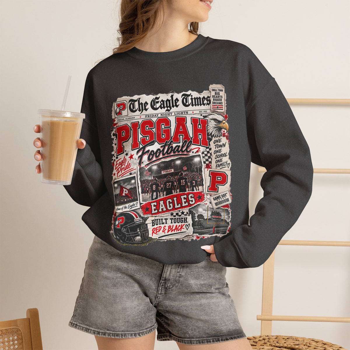 The Eagle Times Pisgah Football Crewneck