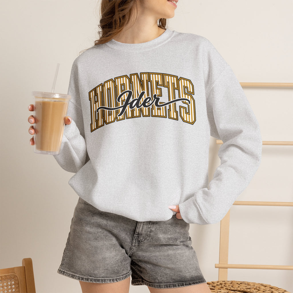 Ider Pinstripe Hornets Crewneck